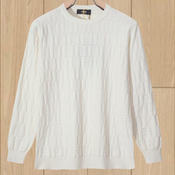 Men's Fendi Classic Sweatshirt White - Picture 1 of 4